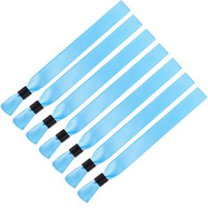 Cloth Event Wristbands Without Logo Light Blue 92PCS