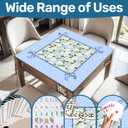 Coquette Blue Hydrangea Mahjong Mat 31.5" x 31.5",Blue and Green Floral Non-Slip Noise Reduction Mahjong Table Cover Accessories and Supplies for Dominoes Poker Card Board and Tile Games Gifts
