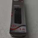 Universal Power Adapter, Jumpso 3000w Power Strip with 4 USB Ports (1 USB C), 6ft Extension Cord with International Outlets, 110-240v, European Travel Plug Adapter for Home Office Travel, Black