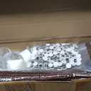 Soulchen 100 Set DIY Christmas Craft Kit Mini Reindeer Liquor Bottles, 3.4oz Small Shot Bottles with Caps Funnels Elk Antler Twist Stick Knit Nose 300 Pcs Eyes for Art Gift Xmas Party Favor Decoration