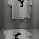 Matching Couple Shirts His and Hers with Kissing MM Design Man Women Husband Wife T-Shirts Outfits Valentine. (White)