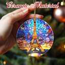 3 x Christmas Ornaments, Eiffel Tower Ornament, Christmas Tree Ornaments, Xmas Decorations, Holiday Decorations, Eiffel Tower Lover Gifts, Holiday Party Gifts, and Xmas Gift Ideas