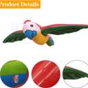 3 Pieces Inflatable Flying Parrot Inflatable Parrot Decorations for Tropical Party Gift Luau Decoration