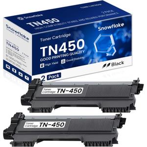 TN450 TN-450 Compatible TN450 Black High Yield Toner Cartridge Replacement for Brother TN-450 Intellifax-2840 HL-2240 HL-2230 MFC-7860DW MFC-7360N Toner Cartridge (2 Pack).