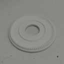 Ekena Millwork CM12BR Bradford Ceiling Medallion, 12 1/2"OD x 3 7/8"ID x 3/4"P (Fits Canopies up to 6 5/8"), Primed