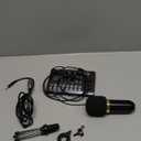 Portable Condenser USB Microphone for PC Laptop, Professional Recording Microphone with Tripod Stand, Cardioid Pickup Pattern for Online Chat and Singing, Plug and Play USB Mic wit (Black Gold)