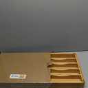 SMIRLY Silverware Drawer Organizer  Bamboo Kitchen Drawer Organizer, Adjustable Utensil Holder and Cutlery Tray, Drawer Dividers for Flatware and Kitchen Utensils | Adjustable, Drawer Dividers, Flatware, Kitchen Utensils (8 Slot, Natural)