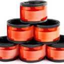 esonstyle Pack of 6 LED Light Up Band Slap Bracelets Night Safety Wrist Band for Cycling Walking Running Concert Camping Outdoor Sports (Orange)