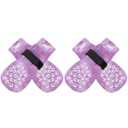 EXPAWLORER Anti Slip Dog Socks to Prevent Licking Paws, Dog Shoes for Hot Pavement, Dog Booties for Small Medium Large Senior Dogs, Traction Control Boots & Paw Protectors for Hardwood Floors
 (XX-Small (4 Count), Black)