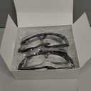 Safety GlassesClear Anti-Fog Goggles Over-Spec Glasses Protective Eye Wear Industrial Approved Wide-Vision4 PACK