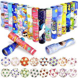 Anyumocz 16 Pcs Classic Kaleidoscopes,Magic Kaleidoscopes Toys,Cute Educational Kaleidoscope,Colorful and Varied Kaleidoscope for Kids,School Classroom Students Prizes,Birthday,Party Favors,Gifts