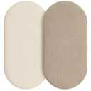 Muslin Crib Sheets for Boys Girls, 100% Cotton Fitted Crib Sheet 2 Pack for Standard Crib and Toddler Mattress, Breathable Soft Baby Sheet 28x52x8in Beige & Khaki