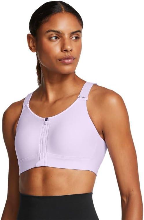 Under Armour Women's Infinity High Impact Zip Sports Bra ((Large) D/DD, (002) Black / / Black)