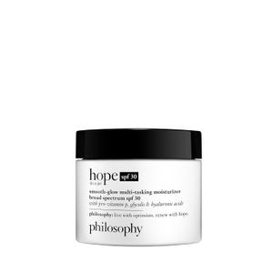philosophy hope in a jar smooth-glow multi-tasking face moisturizer + spf 30 - with pro-vitamin P, glycolic acid & hyaluronic acid - provides deep & long-lasting hydration - 2 fl oz
