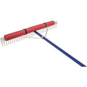 Extreme Max 3005.4098 36" Floating Weed Lake Rake with 11' Extension Handle and 50' Rope,Silver