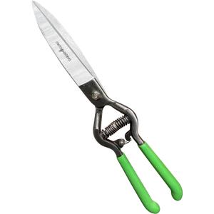 GARDEN GURU Hand Grass Clipper Scissors Classic Forged Steel Grass Shears Pruners Comfort Grip Handles Perfect for Hand Edging Lawn, Trimming Shrubs & Flowers, Gardening, Landscaping
