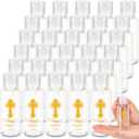 Chuangdi Holy Water Bottles Baptism Party Favor Transparent Holy Water Empty Containers with Golden Catholic Cross First Communion Gift for Guests Christian Thanksgiving Church(30 ml,30 Pcs)