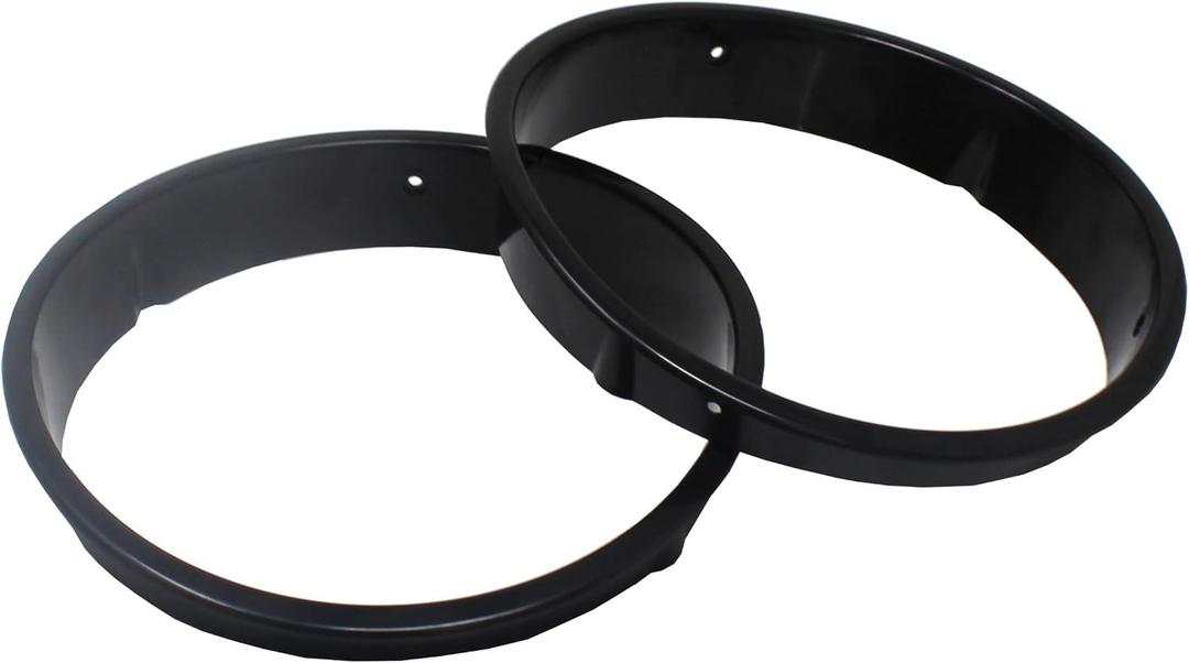 JSP Manufacturing Pair Headlight Bezel Cover for Jeep Wrangler TJ 1997-2006 Headlamp Trim Inserts