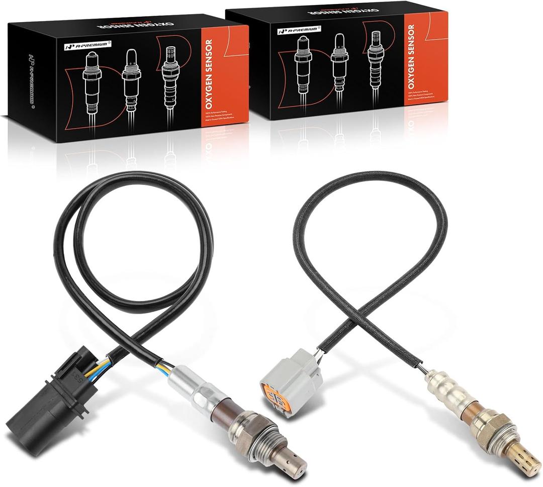 A-Premium O2 Oxygen Sensor Compatible with Hyundai Sonata 2009-2012 & Kia Optima 2011-2013, 2.0L 2.4L, Upstream and Downstream, 2-PC Set