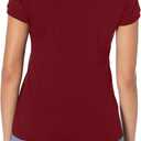 IZOD Junior's Uniform Short Sleeve Interlock Polo (Red, XS)