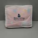 Sivio Weighted Blanket | 100% Cotton & Premium Glass Beads | 36"x 48" 5lbs | Washable Breathable Heavy Cooling Blanket for Hot & Cold| Pink Unicorn