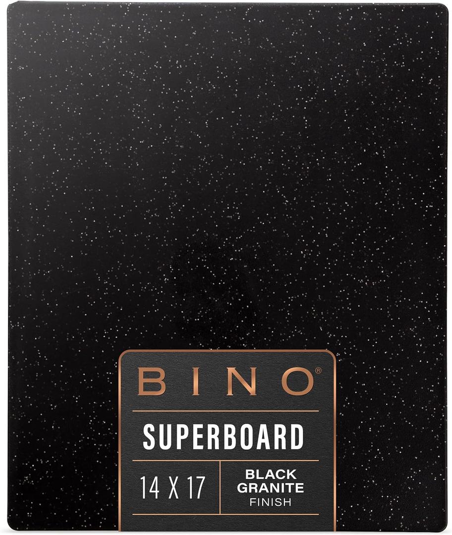 BINO Cutting Board | BPA-Free Chopping Board | Cutting Boards for Kitchen Durable, Large Surface, Multipurpose, Dual-Sided, Dishwasher Safe | Charcuterie Accessories | Home & Kitchen Utensils (Black Granite)