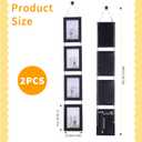 Black 4x6 Collage Picture Frames Set Of 2, Vertical Hanging Wall Decor with 4 Openings Each for 4 By 6 Inch Photos