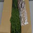 50PCS Christmas Norfolk Pine Branches, 6 Styles Artificial Christmas Norfolk Branches Artificial Greenery Real Touch Pine Needle Branches Stems Sprigs for Xmas DIY Making Garland Wreath Home Decor