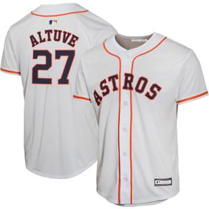 Outerstuff Jose Altuve Houston Astros MLB Kids Youth 8-20 White Home Player Jersey (10-12)
