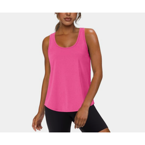 WIHOLL Women's Workout Tank Tops Sleeveless Athletic Racerback for Gym Yoga Running - Summer Fitness Tops Scoop Neck XL