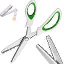 Pinking Shears9 Zig Zag Scissors for FabricPinking Shears Scissors for Fabric CuttingProfessional Handheld DressmakingGreat for Many Kinds of Sewing Fabrics Leather and Craft Paper