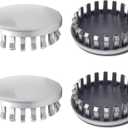 4Pcs 82.5mm(3.25inch) Wheel Center Caps for GMC/Chevrolet Chevy Wheel Rim Replacement Tahoe/Suburban/Silverado/Sierra/Yukon/Denali Hub Cap, (Silver, Inner 73.5mm)