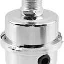 Air Compressor Filter 1/2" Thread Air Compressor Intake Filter Sound Muffler Accessories for Blowers, Boilers, Generators,Silver -2pcs
