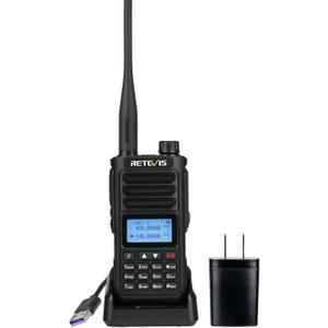 Retevis RA89 Ham Radio, Dual Band Handheld Radio, IP68 Waterproof Two Way Radio, 2500mAh USB-C Rechargeable, Chirp, Flashlight, Long Range Walkie Talkies for Hunting, Emergency Rescue, Survival