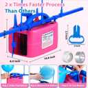 Balloon Pump Electric, Electric Air Pump Replace Manual Balloon Hand Pump, US Standard Plug Balloon Inflator Pump Electric with Dual Nozzles for Balloon Arch, Balloon Stand, Party Decorations