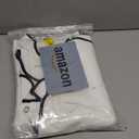 ORTIGIA White Shower Curtain with Black Scalloped Edge 72 W x 84 H Inch, Black and White Shower Curtains Cute Aesthetic Pretty Preppy Waterproof Fabric Bath Bathroom Decor with Metal Hook