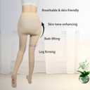2-Pack Slightly Transparent Tights for girls & women, High Elasticity Sheen Pantyhose, For Work Dance Casual. (M)