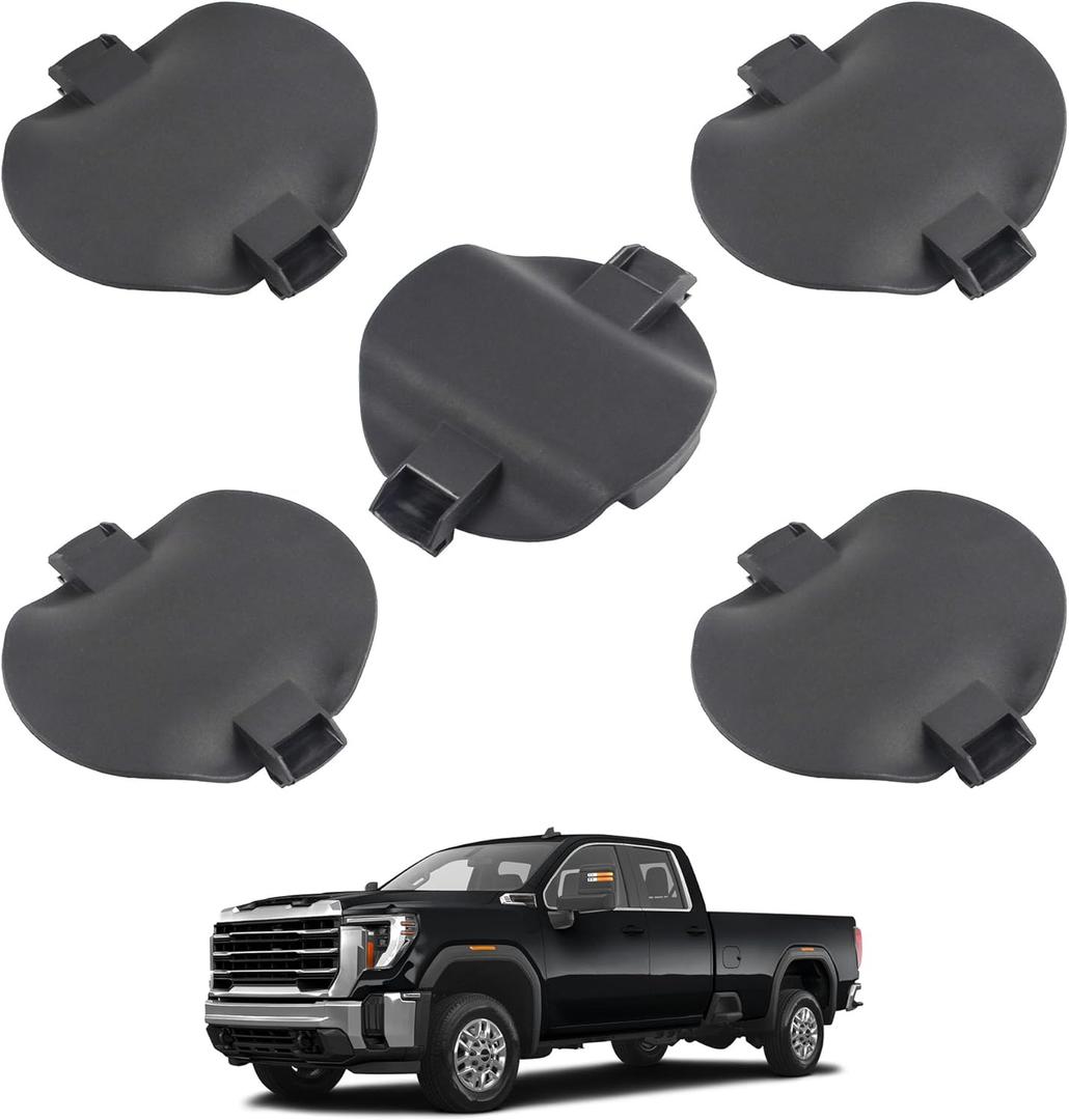 5pcs Platform Hitch 5th Wheel Mount Covers Compatible with 2020-2024 GMC Sierra 2500HD 3500HD Chevrolet Silverado 2500HD 3500HD Replaces MTG84756187 MTG84756188