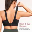 Yvette Nursing Sports Bras for Breastfeeding Supportive Wireless Padded Maternity Bralette for Pregnancy (Black)