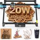 Twotrees TTS-20 Pro Laser Engraver, 20000mW Laser Engraver Machine and Cutter, Ideal for DIY Laser Engraving Projects. Processes Wood, Metal, Acrylic, and Glass 27.4-inch 23.4-inch Laser Cutter