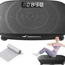 MERACH Vibration Plate Exercise Machine, Whole Body Workout Equipment for Women, Bluetooth and Silicone Pedal, Vibration Plate with Auto Mode, Vibrate Fitness Platform for Home