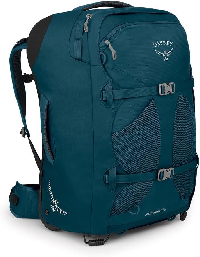 Osprey Fairview Women's Wheeled Travel Backpack (Night Jungle Blue), Style: 36l