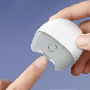 Electric Nail Clipper, USB Rechargeable Safety Fingernail (Not for Toenail) Trimmer for People with LED, Rechargeable & 2 Speeds for Baby, Kids, Seniors, Caregivers (White)