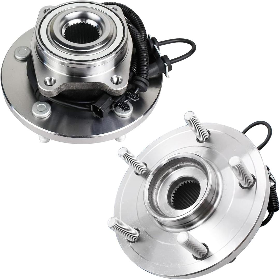 513273 Pair 2 Front Wheel Bearing and Hub Assembly for 2008-2016 Chrysler Town & Country, 2008-2020 Dodge Grand Caravan, 2009-2014 Volkswagen Routan, 2012-2015 Ram C/V