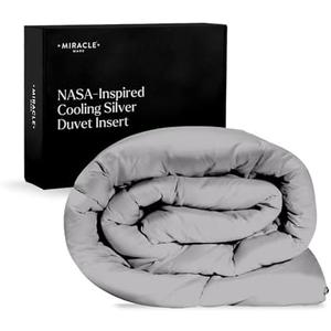 Miracle Made Cooling Comforter - Stone, Full/Queen - 3-Temperature-Zone Silver Infused Breathable Bedding Comforter - Cooling Blanket