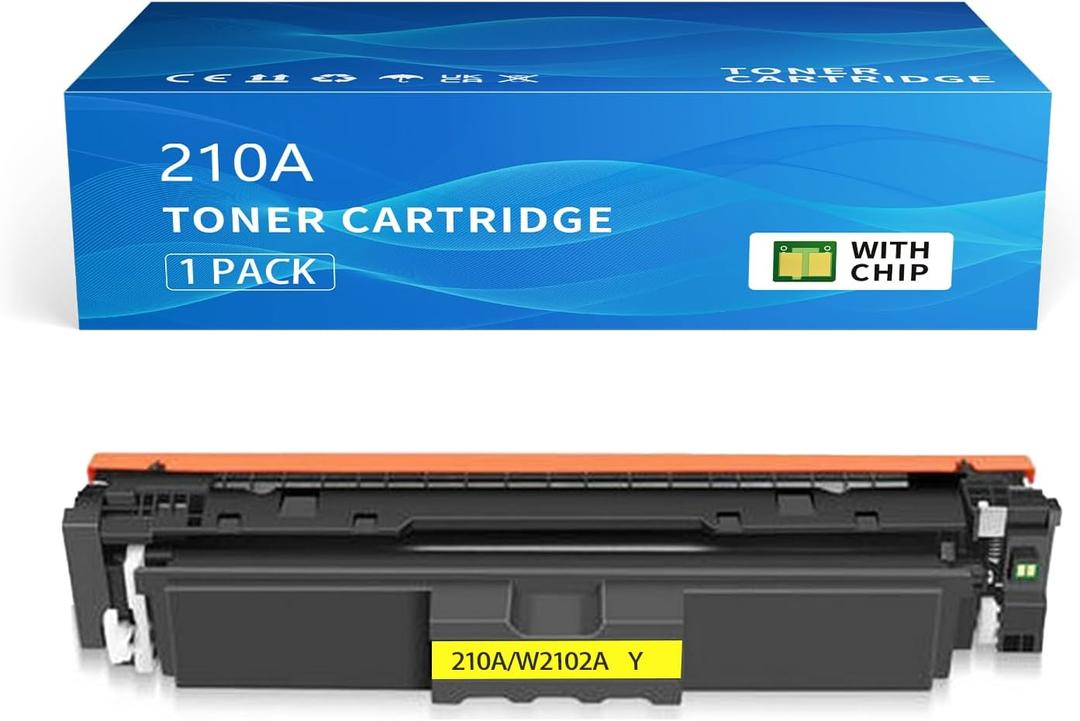 210A Yellow Replacement for HP 210A 210X Toner Cartridges Compatible with HP Color Laserjet Pro MFP 4301fdw 4301fdn 4301dw 4301 4201dw 4201dn 4201 Series W2102A W2102X with-Chip Toner Yellow
