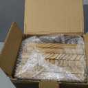 WOPITUES Wood Floating Shelves Set of 6, Shelves for Wall Decor, Farmhouse Shelf for Bedroom, Bathroom Storage Shelves, Book Shelves for Living Room - Rustic Brown