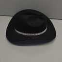 SHENYI Cowgirl Hat and Bandana and Heart Sunglasses Glitter Rhinestone Star Cowboy Hat Western Sparkly Hats for Women Men (One Size-Medium, Black)