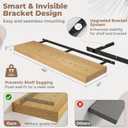 12 inch Deep Floating Shelves for Wall, 48" Wide, Oak Finish, 1-Pack