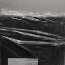 4ft Folding Table, Portable Fold-in-Half Adjustable Height Utility Table for Indoor/Outdoor Use, Durable HDPE & Steel, Stable & Lightweight, Multi-Purpose, Black Woodgrain